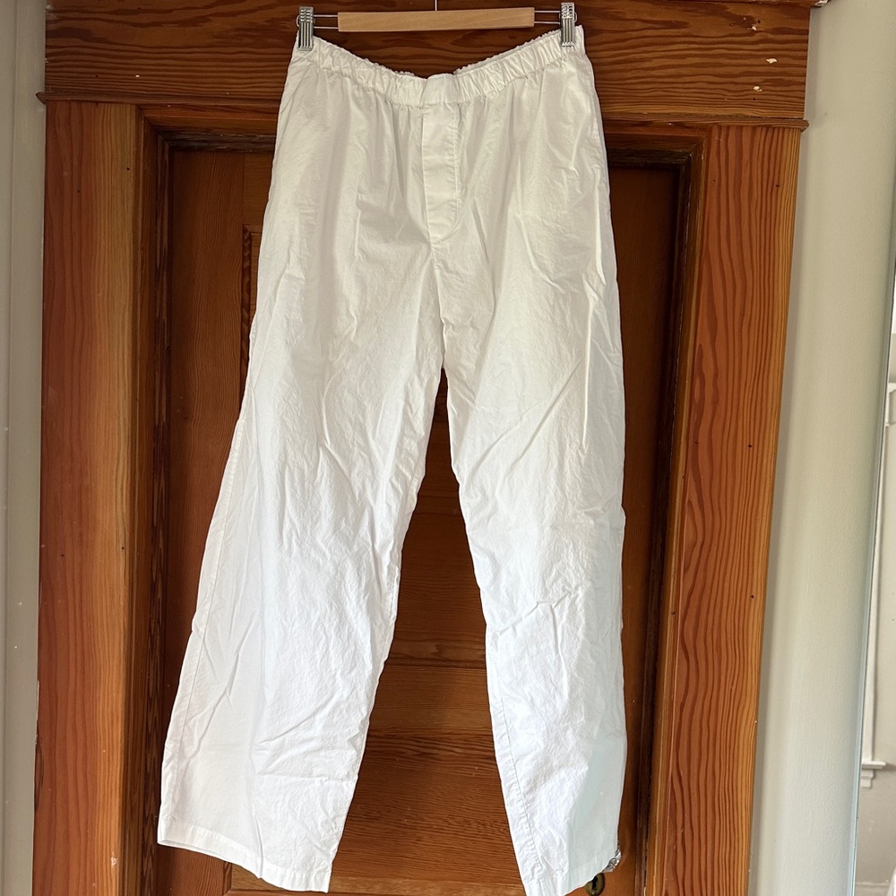 Skims White Pajama Pants Pockets